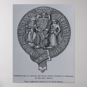 Pôster Representação de Edward o príncipe preto