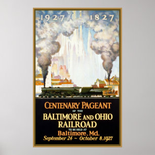 Pôster Representação histórica centenária Baltimore e