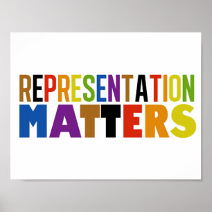 Poster Representação Importa Arco-íris Diversidade