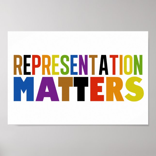 Poster Representação Importa Arco-íris Diversidade (Frente)