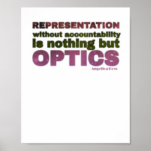 Poster Representação sem responsabilização é Optics Wi