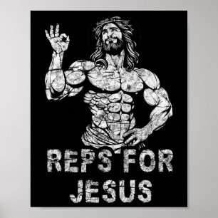 Poster Representações cristãs engraçadas para Jesus Repre
