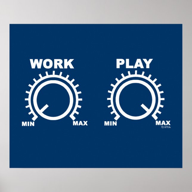 Pôster Reproduzir duro (Frente)