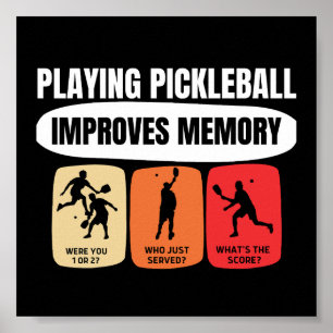 Poster Reproduzir o Pickleball melhora a memória