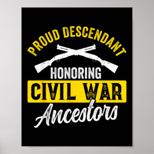 Poster Repromulgação da Guerra Civil A História Americana