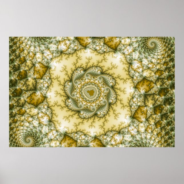 Pôster Reptiliano - Arte Fractal (Frente)