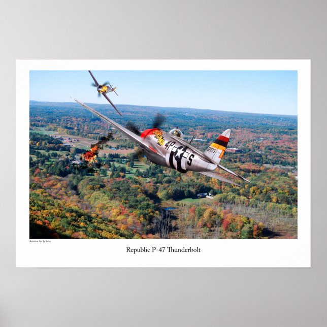 Pôster Republic P-47 Thunderbolt (Frente)