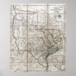 Poster República 1841 de Texas
