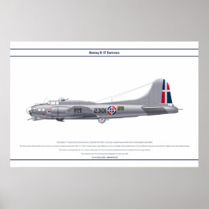 Poster República Dominicana 1 de B-17G