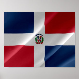 Poster República Dominicana - Bandeira Dominicana -