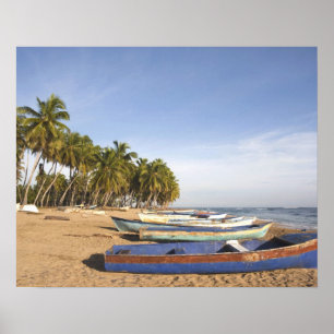Pôster República Dominicana, Costa Norte, Nagua, Praia