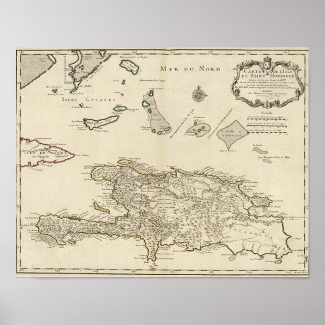 Poster República Dominicana, Haiti, Índias Ocidentais (Frente)