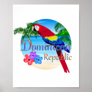 Poster República Dominicana Tropical