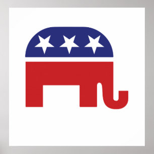 Pôster Republican Original Elephant