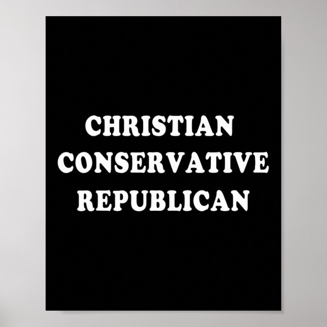 Poster Republicano Conservador Cristão (Frente)