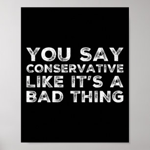 Poster Republicano Conservador Engraçado Político Trump E