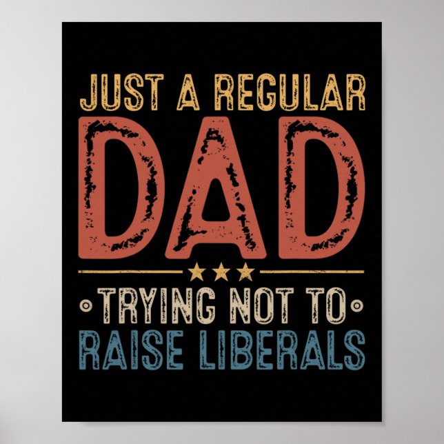 Poster Republicano Pai Normal Tentando Não Criar  (Frente)