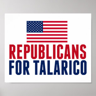 Poster Republicanos para Talarico Eleição Senado 2026