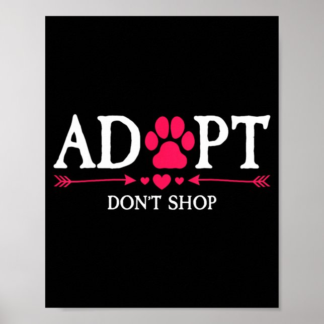 Poster Rescued Is My Favorite Breed Adopt Don't Shop Dog  (Frente)