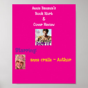 Poster Resenha do Blurb e da Capa do Livro de Annie Banna
