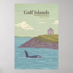 Poster Reserva do Parque Nacional das Ilhas do Golfo Cana