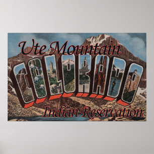 Poster Reserva indígena da montanha do Ute, Colorado