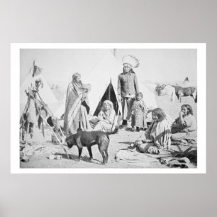 Poster Reserva Sioux em Pine Ridge, Dakota do Sul,