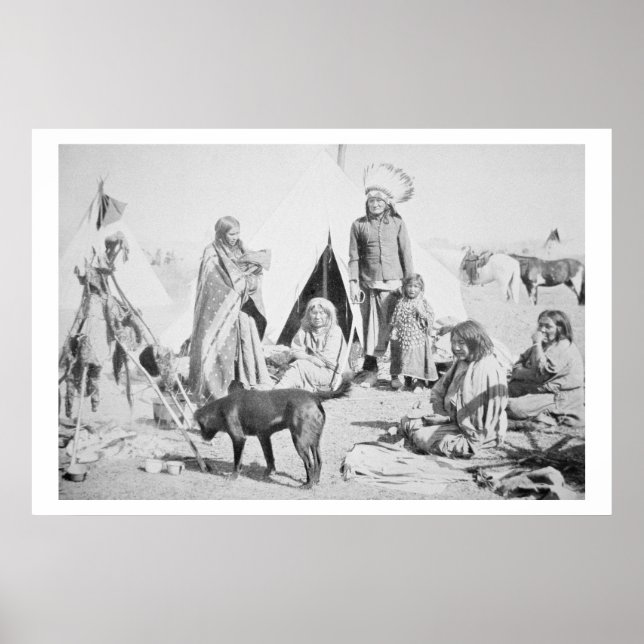 Poster Reserva Sioux em Pine Ridge, Dakota do Sul, (Frente)