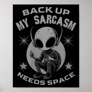 Poster Reserve Sarcasmo Precisa Espaço Engraçado Humor Sa