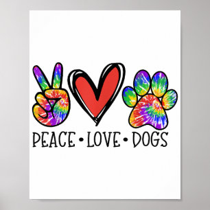 Poster Resgate Animal Arco-íris Tingimento Cachorros Pata