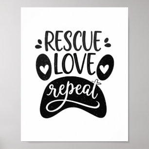 Poster Resgate Love Repete Dog Paw