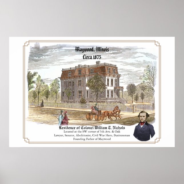 Poster Residence of Colonel W. T. Nichols (Frente)