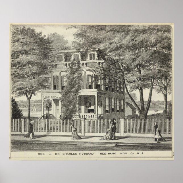 Poster Residence of Dr Charles Hubbard (Frente)