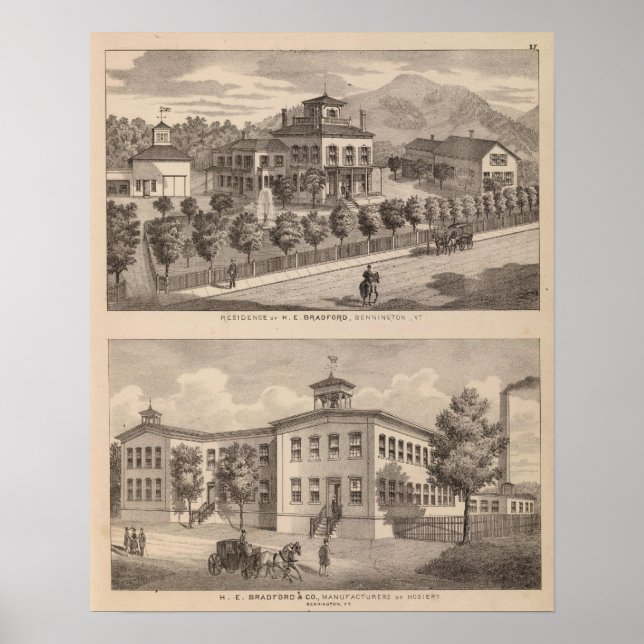 Pôster Residence of HE Bradford and HE Bradford and (Frente)