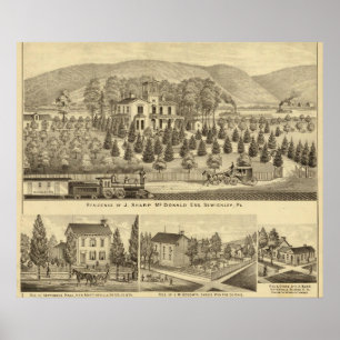 Pôster Residência de J McDonald afiado Sewickley