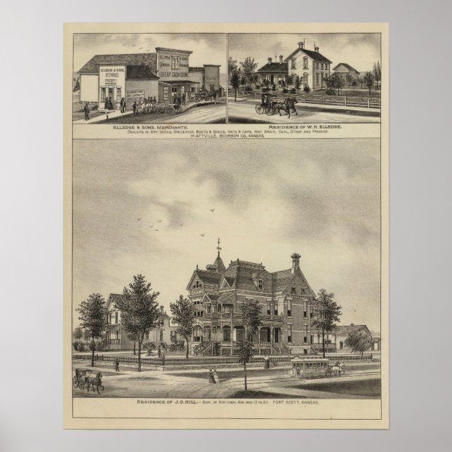 Pôster Residência de JD Hill, Kansas (Frente)
