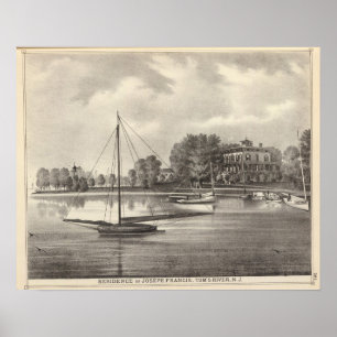 Poster Residência de Joseph Francis, o rio de Tom, NJ