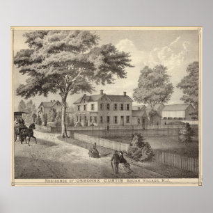 Poster Residência de Osborne Curtis, Aldeia da Praça, NJ