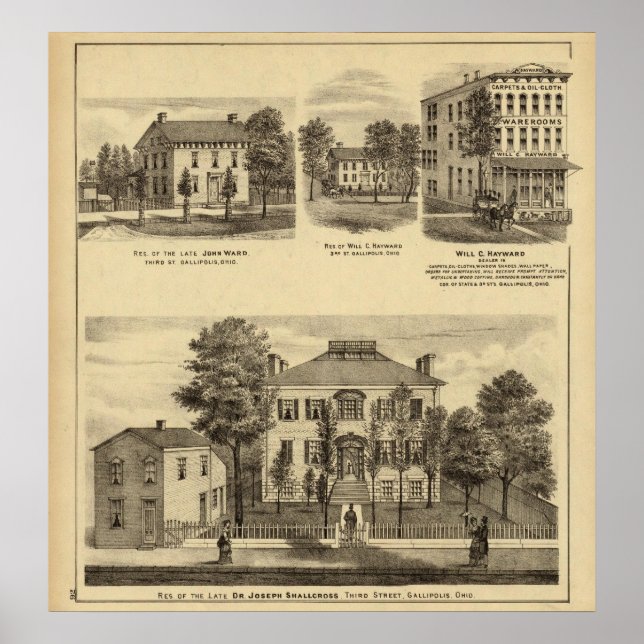 Pôster Residência do Dr. Joseph Shallcross (Frente)