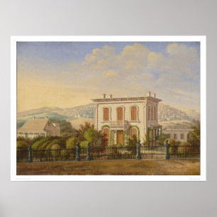 Pôster Residência do Victorian, San Francisco, Califórn