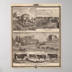 Pôster Residência e faculdade ocidental em Marshalltown