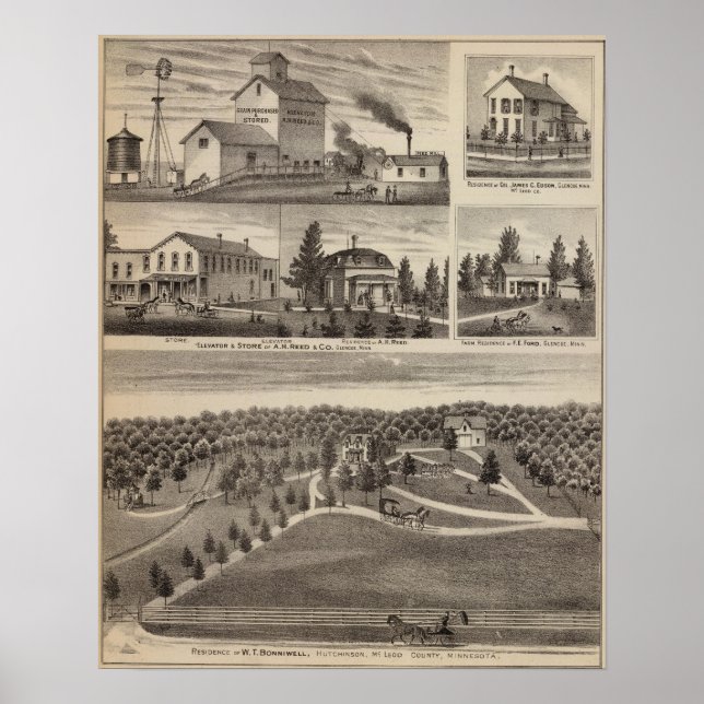 Pôster Residência em Hutchinson, Minnesota (Frente)