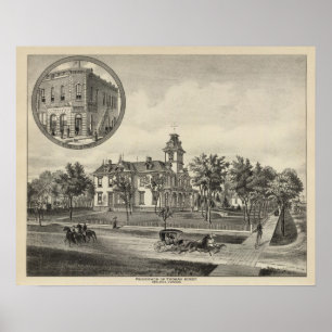 Poster Residência Kirby e Banco, Abilene, Kansas