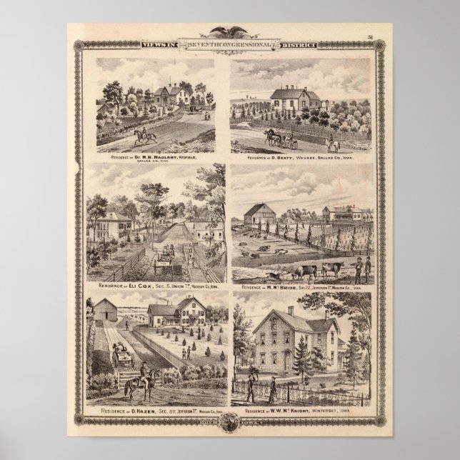 Pôster Residências em Redfield (Frente)