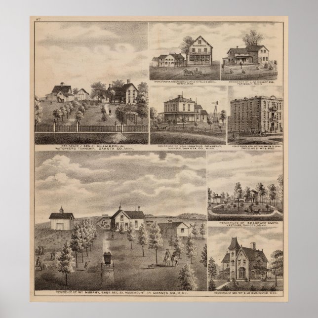 Poster Residências, Minnesota 5 (Frente)