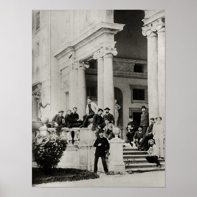 Poster Residentes de Villa Medici em Roma (Frente)