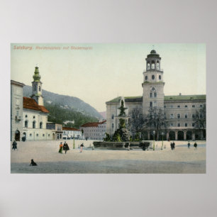 Pôster Residenzplatz Salzburg, Áustria