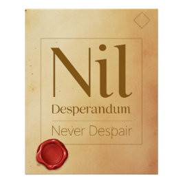 Pôster Resilience Motivational Quote - Latin Poster Art