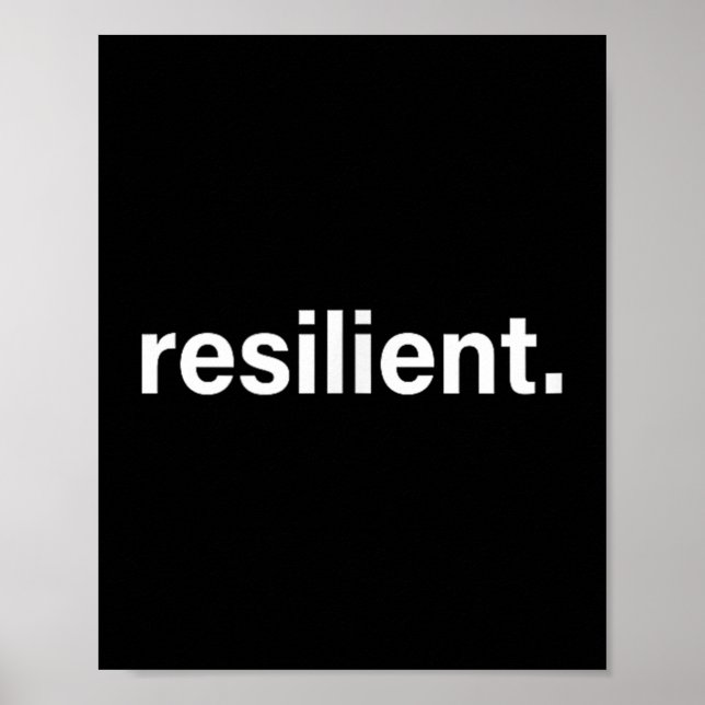 Poster Resilient Mental Strength Self-esteem Motivation R (Frente)