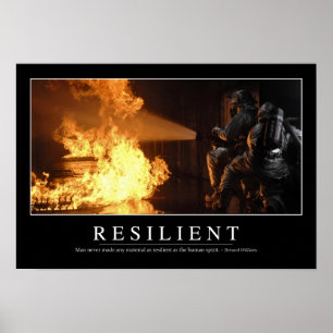 Pôster Resiliente: Citações inspiradas